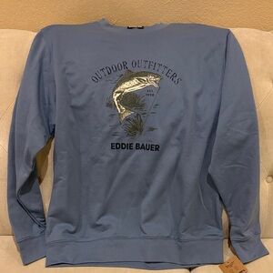 Eddie Bauer Men's Crewneck Sweater in Light Blue